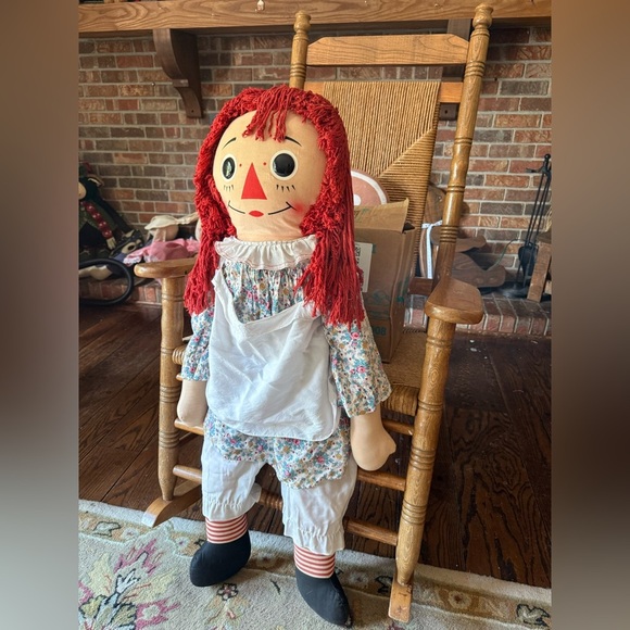 Rare Vintage 1960's XL Annabelle The Original Knickerbocker Raggedy Ann Doll - Picture 12 of 13